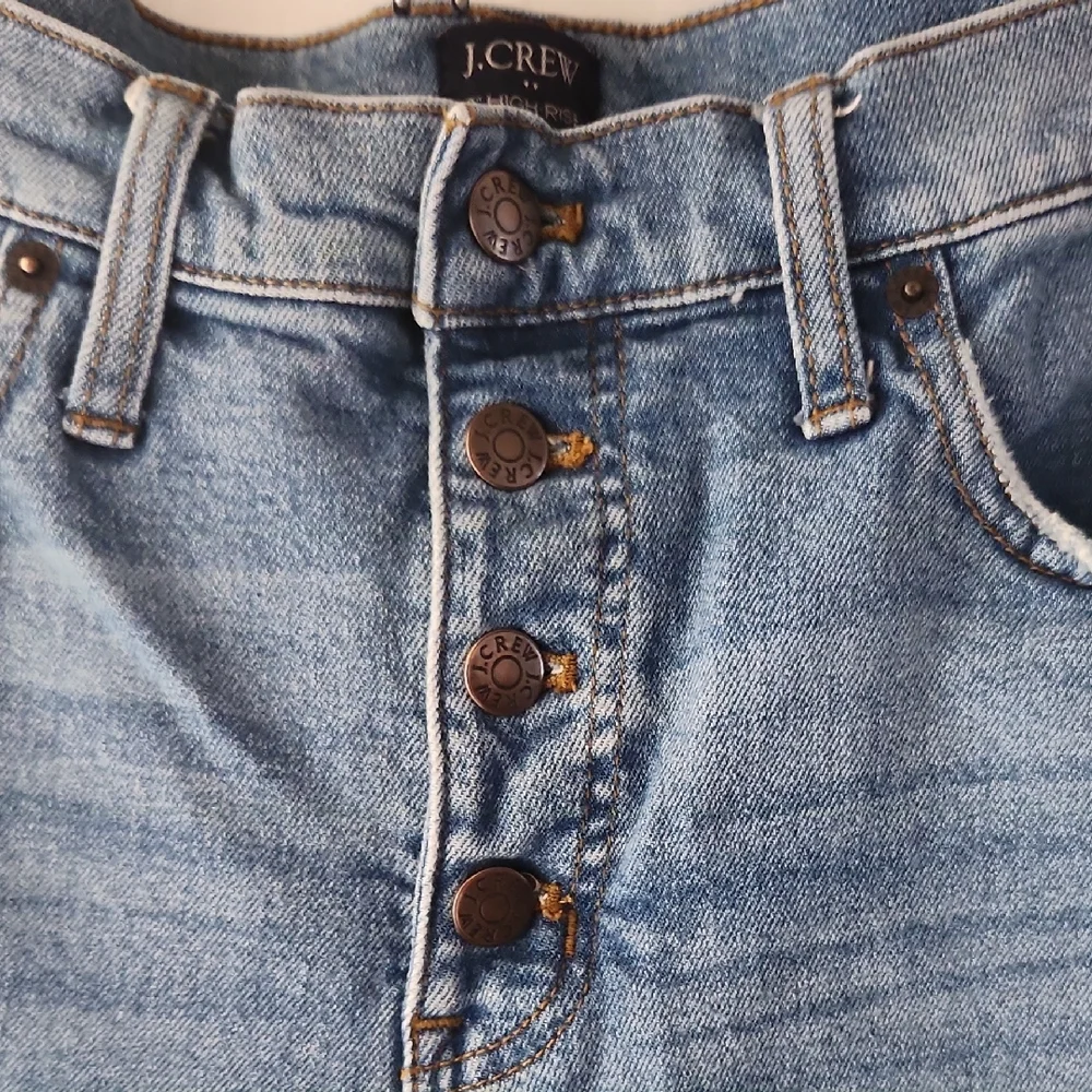 J. Crew Denim High Rise Skinny Jeans, Size 30 - Picture 3 of 7